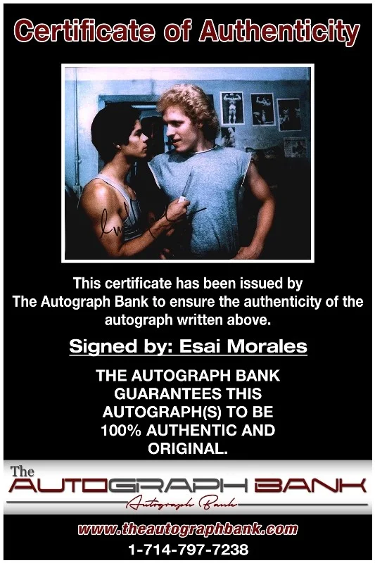 Esai Morales — Esai Morales authentic signed celebrity 8x10 photo W/Cert Autographed 132716b1, изображение 2