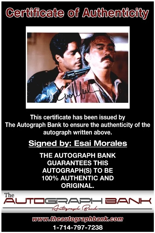 Esai Morales — Esai Morales authentic signed celebrity 8x10 photo W/Cert Autographed 132716g1, image 2