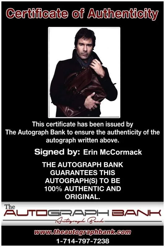 Erin Mccormack — Erin Mccormack signed celebrity 8x10 photo W/Cert Autograph 0207, изображение 2