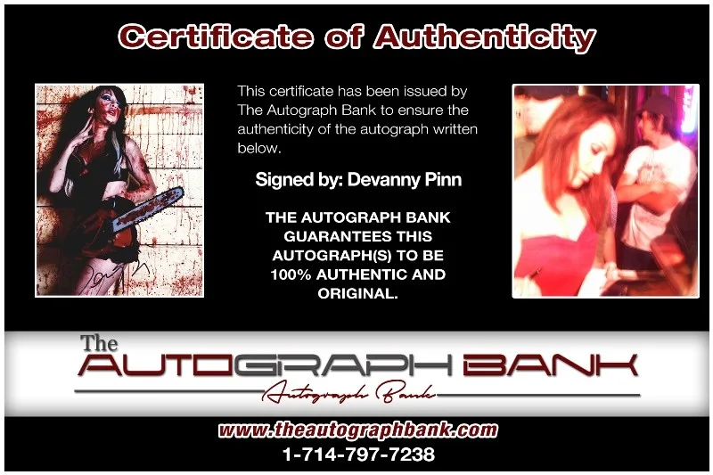 Devanny Pinn — Devanny Pinn authentic signed celebrity 8x10 photo W/Cert Autographed 132716c1, изображение 2