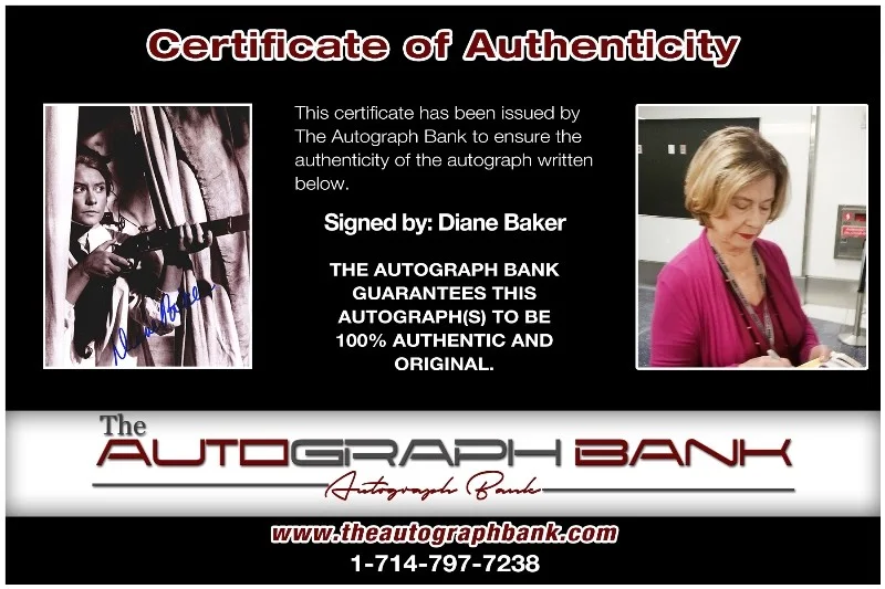 Diane Baker — Diane Baker authentic signed celebrity 8x10 photo W/Cert Autographed 132716d1, изображение 2
