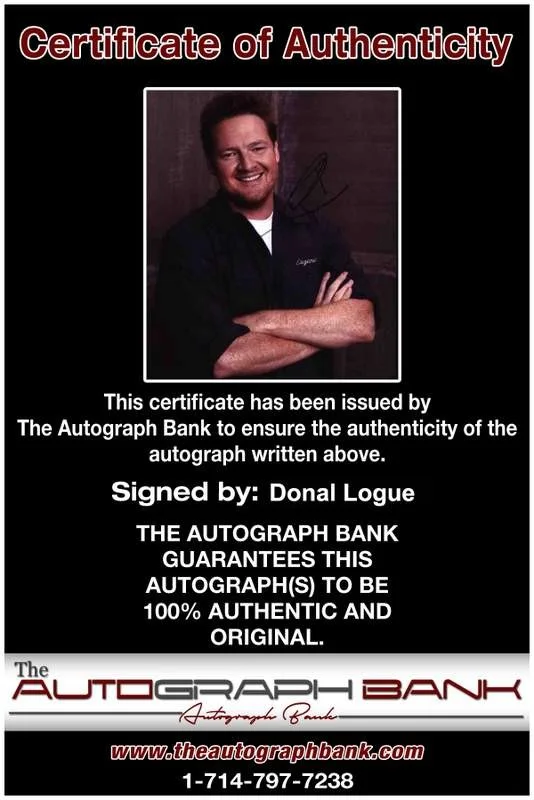 Donal Logue — Donal Logue signed celebrity 8x10 photo W/Cert Autograph 0117, image 2
