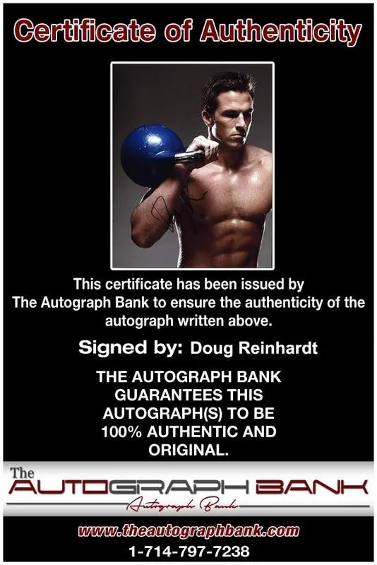 Doug Reinhardt — Doug Reinhardt signed celebrity 8x10 photo W/Cert Autograph 0158, изображение 2