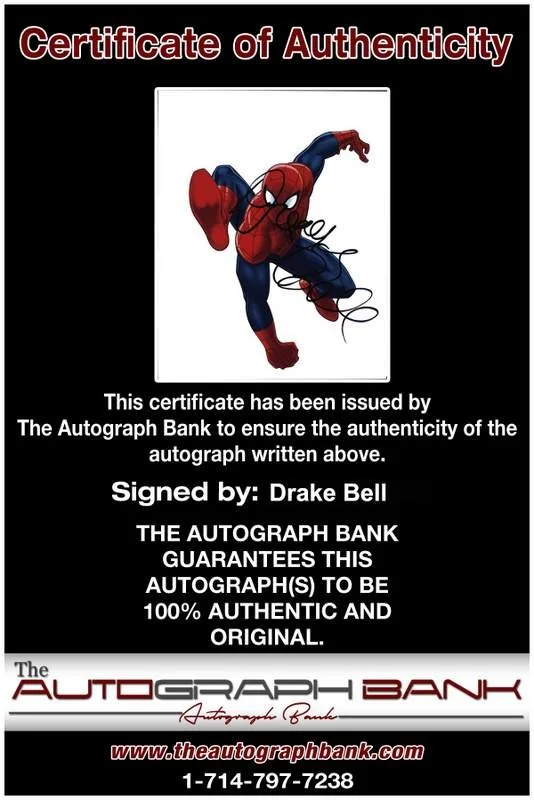 Drake Bell — Drake Bell signed celebrity 8x10 photo W/Cert Autograph 0163, изображение 2