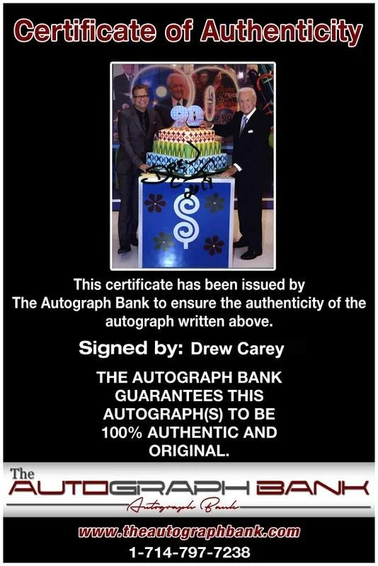 Drew Carey — Drew Carey signed celebrity 8x10 photo W/Cert Autograph 0175, изображение 2