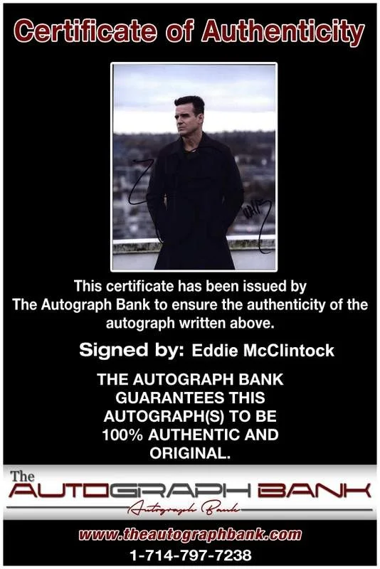 Eddie Redmayne — Eddie McClintock signed celebrity 8x10 photo W/Certificate (132516d1), image 2