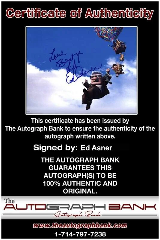 Ed Asner — Ed Asner signed celebrity 8x10 photo W/Cert Autograph 0178, image 2