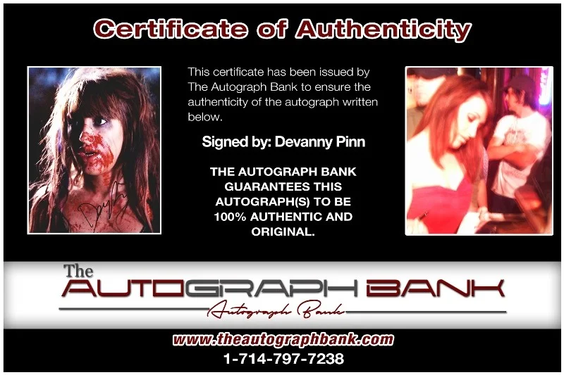 Devanny Pinn — Devanny Pinn authentic signed celebrity 8x10 photo W/Cert Autographed 132716f1, изображение 2