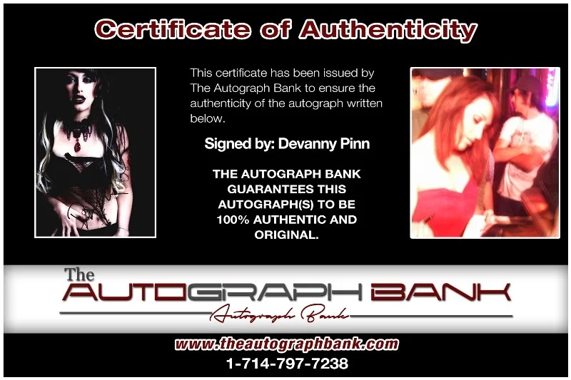 Devanny Pinn — Devanny Pinn authentic signed celebrity 8x10 photo W/Cert Autographed 132716h1, изображение 2