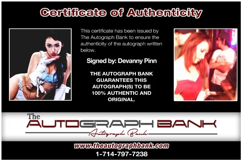 Devanny Pinn — Devanny Pinn authentic signed celebrity 8x10 photo W/Cert Autographed 132716i1, изображение 2