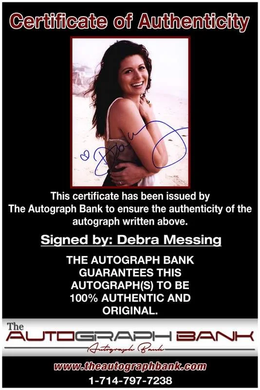 Debra Messing — Debra Messing authentic signed celebrity 8x10 photo W/Cert Autographed A0001, image 2