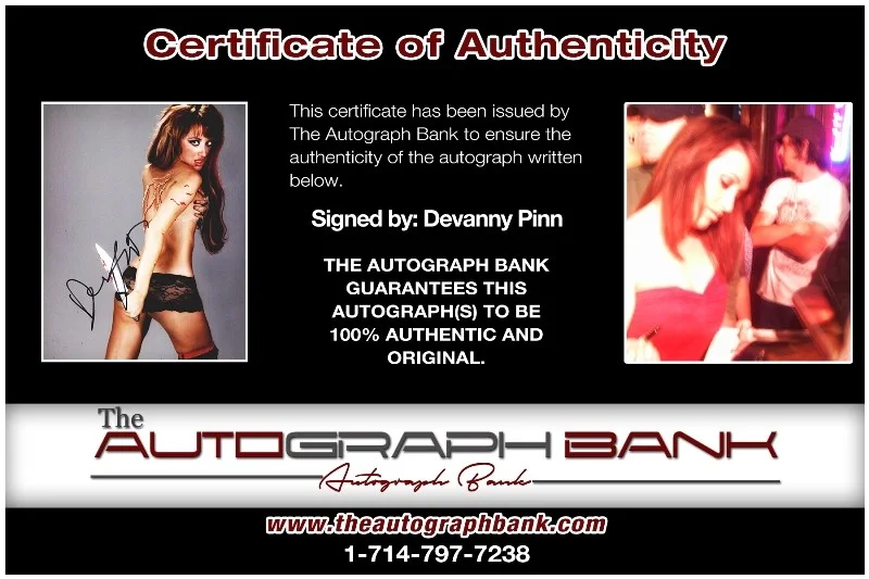 Devanny Pinn — Devanny Pinn authentic signed celebrity 8x10 photo W/Cert Autographed 132716e1, изображение 2