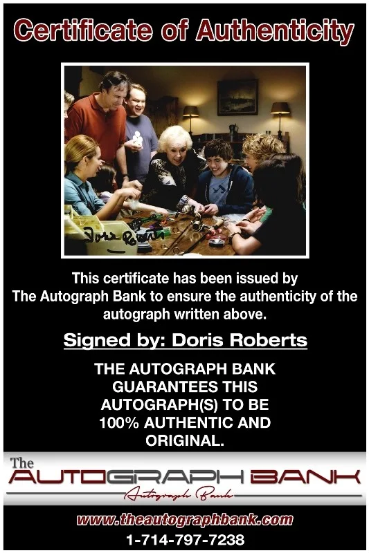 Doris Roberts — Doris Roberts authentic signed celebrity 8x10 photo W/Cert Autographed 132716b1, изображение 2