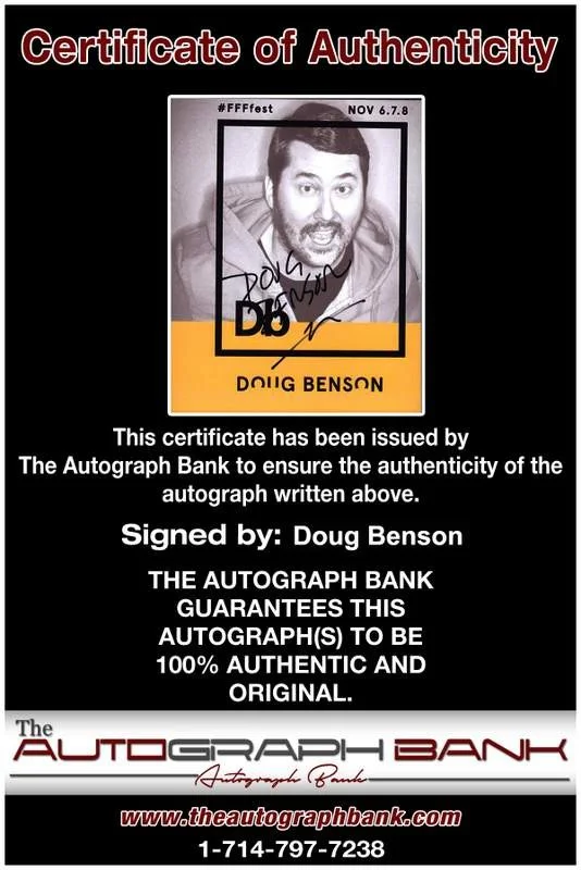 Doug Benson — Doug Benson signed celebrity 8x10 photo W/Cert Autograph 0157, изображение 2