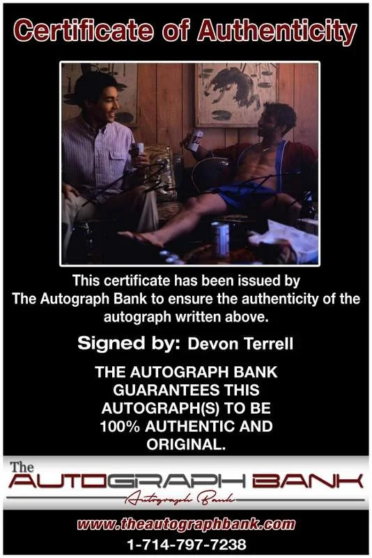 Devon Terrell — Devon Terrell signed celebrity 8x10 photo W/Cert Autograph 0004, image 2