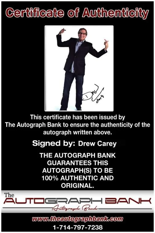Drew Carey — Drew Carey signed celebrity 8x10 photo W/Cert Autograph 0169, image 2