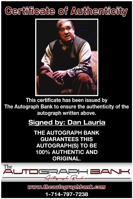 Dan Lauria — Dan Lauria authentic signed celebrity 8x10 photo W/Cert Autographed 132716a1, изображение 2