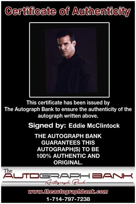 Eddie Mcclintock — Eddie Mcclintock signed celebrity 8x10 photo W/Cert Autograph 0182, изображение 2