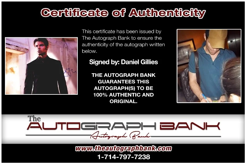Daniel Gillies — Daniel Gillies authentic signed celebrity 8x10 photo W/Cert Autographed 132716f1, image 2