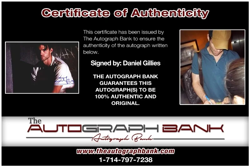 Daniel Gillies — Daniel Gillies authentic signed celebrity 8x10 photo W/Cert Autographed 132716e1, изображение 2
