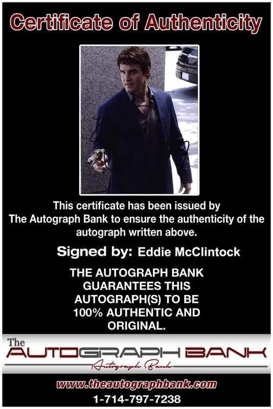 Eddie Mcclintock — Eddie Mcclintock signed celebrity 8x10 photo W/Cert Autograph 0183, image 2