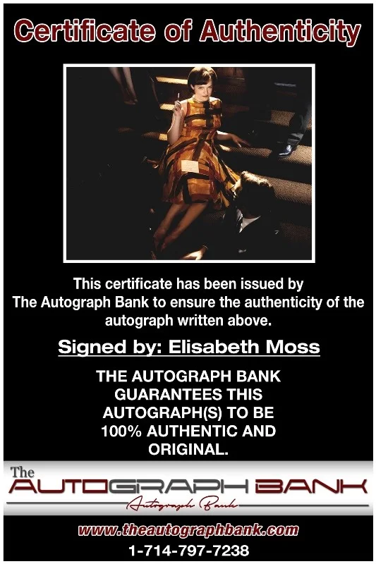 Elisabeth Moss — Elisabeth Moss authentic signed celebrity 8x10 photo W/Cert Autographed 132716a1, изображение 2