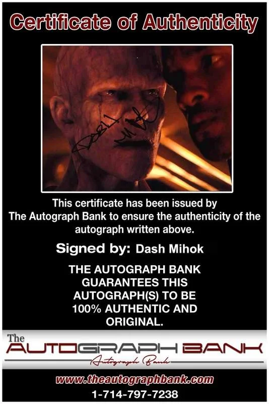 Dash Mihok — Dash Mihok signed celebrity 8x10 photo W/Cert Autograph 0104, изображение 2