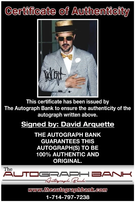 David Arquette — David Arquette authentic signed celebrity 8x10 photo W/Cert Autographed 132716b1, изображение 2