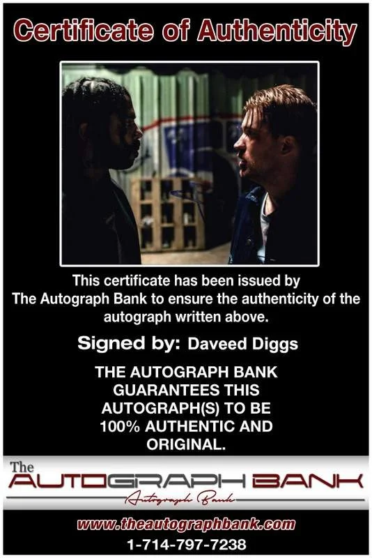 Daveed Diggs — Daveed Diggs signed celebrity 8x10 photo W/Cert Autograph 0002, изображение 2