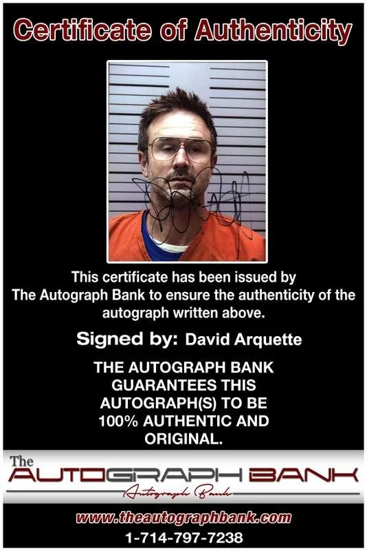 David Arquette — David Arquette signed celebrity 8x10 photo W/Cert Autograph 0136, image 2