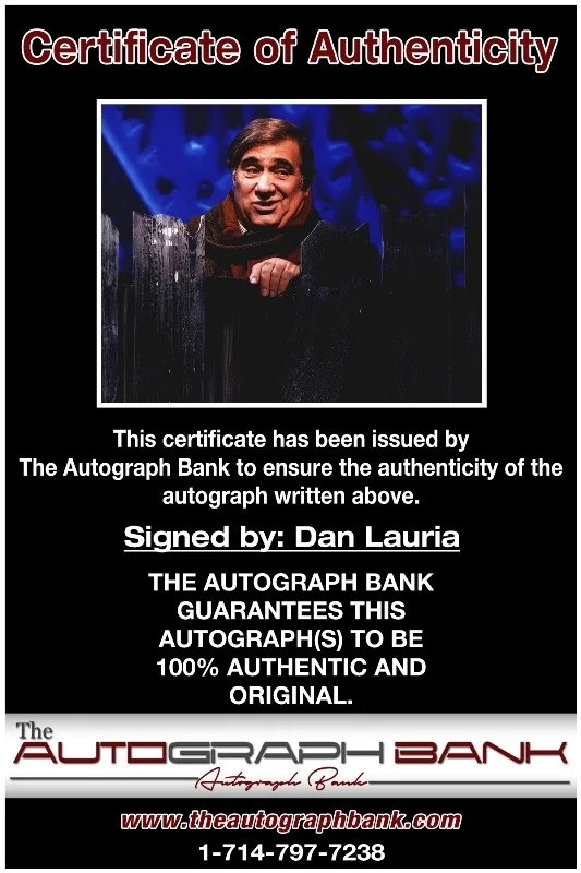 Dan Lauria — Dan Lauria authentic signed celebrity 8x10 photo W/Cert Autographed 132716b1, изображение 2