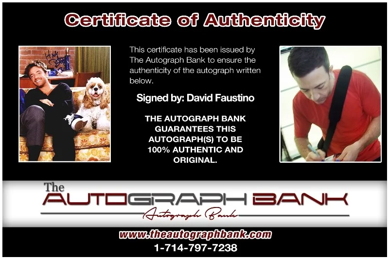 David Faustino — David Faustino authentic signed celebrity 8x10 photo W/Cert Autographed 132716a1, изображение 2