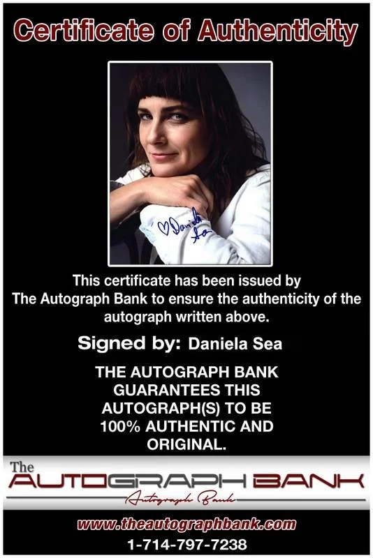 Daniela Sea — Daniela Sea signed celebrity 8x10 photo W/Cert Autograph 0128, image 2