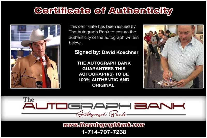 David Koechner — David Koechner signed celebrity 8x10 photo W/Cert Autograph 0108, image 2