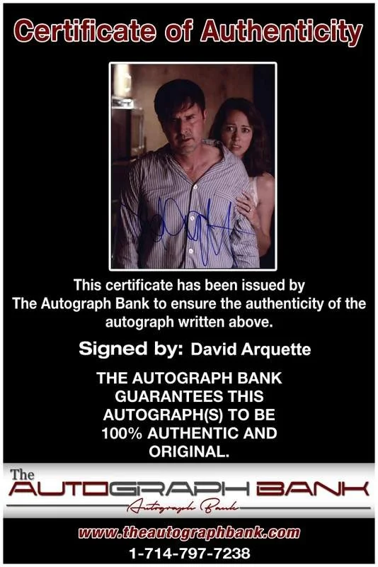David Arquette — David Arquette signed celebrity 8x10 photo W/Cert Autograph 0134, image 2