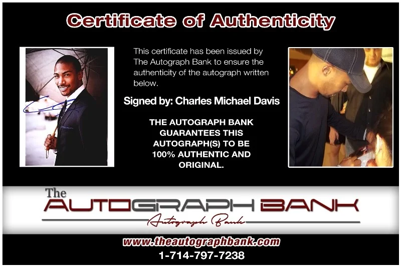 Charles Michael Davis — Charles Michael Davis authentic signed 8x10 photo |CERT Autographed 132716a1, изображение 2