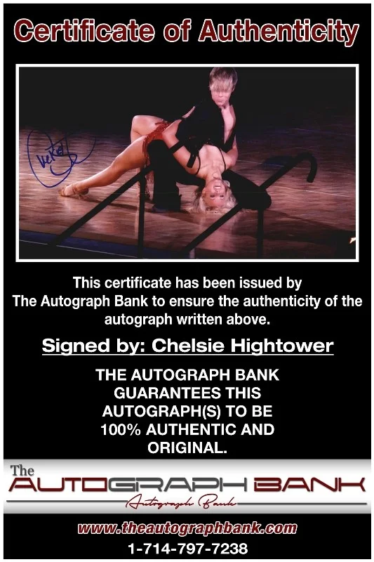 Chelsie Hightower — Chelsie Hightower authentic signed 8x10 photo |CERT Autographed 132716b1, image 2