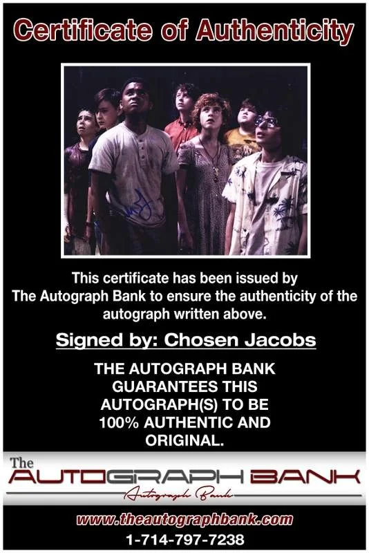 Chosen Jacobs — Chosen Jacobs authentic signed celebrity 8x10 photo W/Cert Autographed A0001, изображение 2