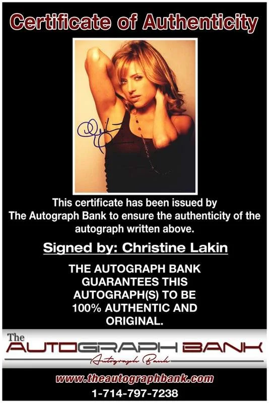 Christine Lakin — Christine Lakin authentic signed celebrity 8x10 photo W/Cert Autographed A0001, изображение 2