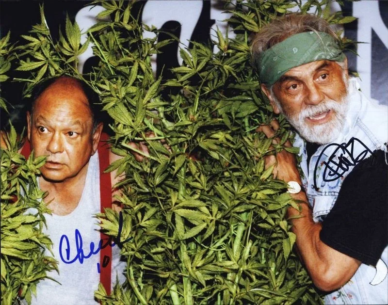 Cheech & Chong — Cheech & Chong authentic signed celebrity 8x10 photo W/Cert Autographed D14