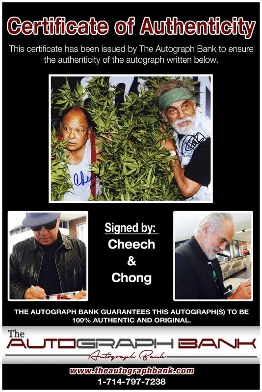 Cheech, Chong — Cheech & Chong authentic signed celebrity 8x10 photo W/Cert Autographed D14, изображение 2
