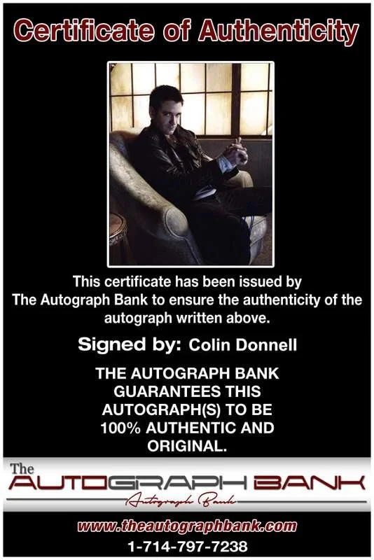 Colin Donnell — Colin Donnell signed celebrity 8x10 photo W/Cert Autograph 0119, изображение 2