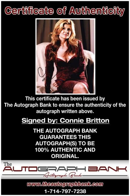 Connie Britton — Connie Britton authentic signed celebrity 8x10 photo W/Cert Autographed A0001, изображение 2