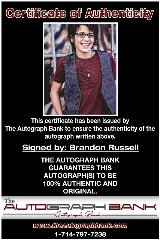 Brandon Russell — Brandon Russell authentic signed celebrity 8x10 photo W/Cert Autographed 132716c, изображение 2