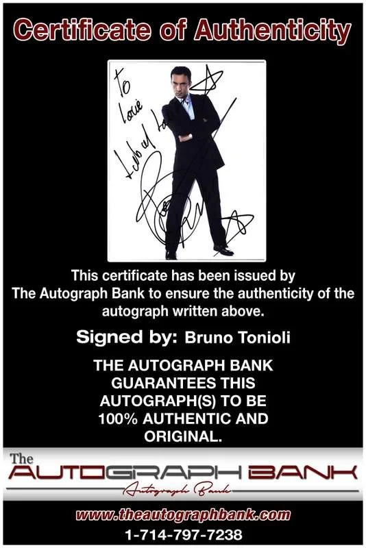 Bruno Tonioli — Bruno Tonioli signed celebrity 8x10 photo W/Cert Autograph 0075, изображение 2