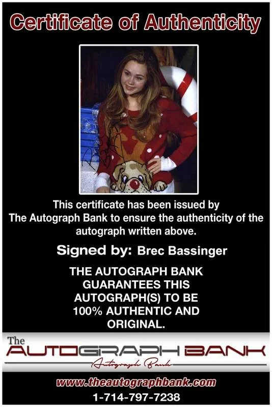 Brec Bassinger — Brec Bassinger signed celebrity 8x10 photo W/Cert Autograph 0045, изображение 2