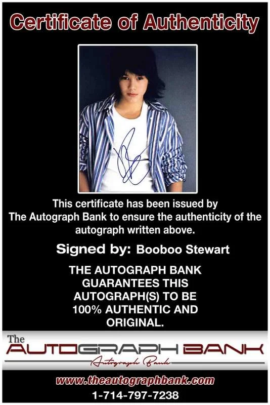 Booboo Stewart — Booboo Stewart signed celebrity 8x10 photo W/Cert Autograph 0042, image 2
