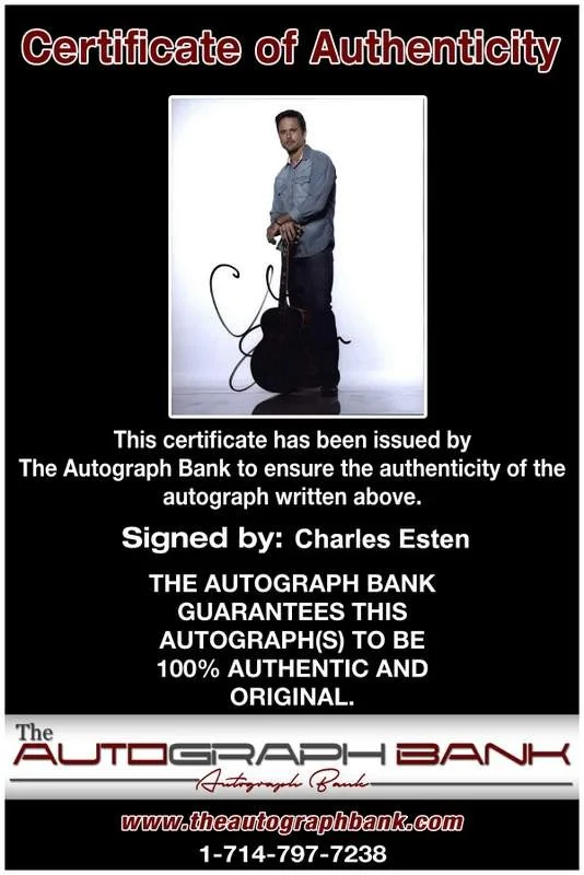 Charles Esten — Charles Esten signed celebrity 8x10 photo W/Cert Autograph 0085, изображение 2