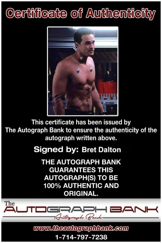 Bret Dalton — Bret Dalton signed celebrity 8x10 photo W/Cert Autograph 0047, изображение 2