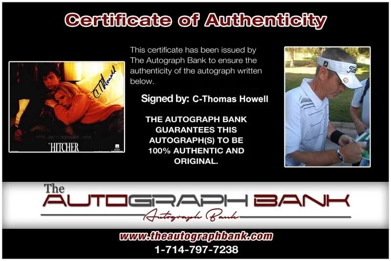 C-Thomas Howell — C-Thomas Howell signed celebrity 8x10 photo W/Cert Autograph 0052, изображение 2